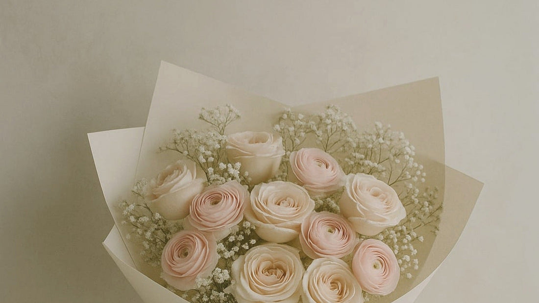 Paris in Bloom — quiet blush bouquet